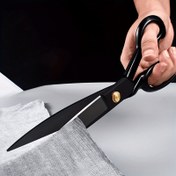 Resim Profesyonel Terzi Makasları 8-Inch, Ambidekster, Yüksek Karbon Çeliği, Keskin, Ağır Hizmet, Konfor Tutuş, Kumaş, Deri ve Giysi Tasarımı için, Elektrik Gerektirmez 