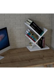 Resim Emkawood Sense Masa Üstü Kitaplık Raf 
