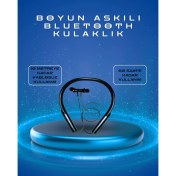 Resim Polygold PG-100 Type-C Şarjlı Bluetooth Kulaklık – Boyun Askılı, Uzun Pil Ömürlü, Mikrofonlu 