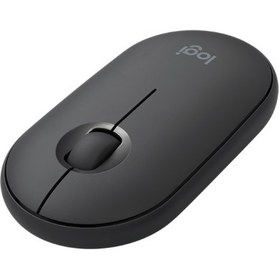 Resim LOGITECH M350 Pebble Kablosuz Mouse (Siyah) İnce ve Sessiz (910-005718) 