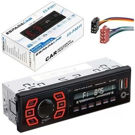 Resim Es-p3011 Oto Teyp 4x50 Watt Bluetooth Dual Usb Aux 7 Renk Ekran 