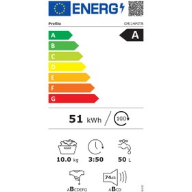 Resim Profilo Cmı14p0tr A Enerji Sınıfı 10 Kg 1400 Devir Çamaşır Makinesi 