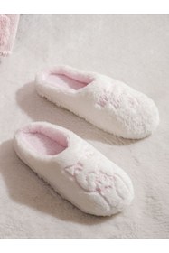 Resim LC Waikiki Ekru Kadın Pelüş Ev Terliği 