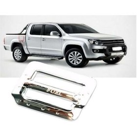 Resim Volkswagen Amarok Uyumlu 2010 Sonrası Depo Kapağı Kaplama Krom 
