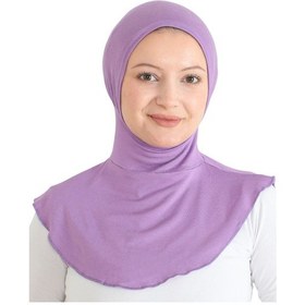 Resim Modish Group Kadın Boyunluklu Hijab Tesettür Pratik Spor Bone - Sarı Lila 