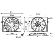Resim Mahle Bmw Komple Fan Bmw E60 E65 M54 N52 N62 N63 600w - Cff 336 000s 
