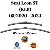 Resim Seat Leon St Kl8 2020 2021 2022 2023 2024 Uyumlu Ön Cam Muz Tipi Silecek Süpürgesi Seti 650/450mm Silbak 