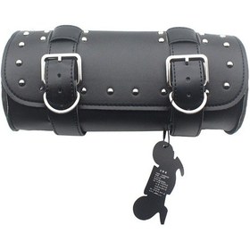 Resim Suntek Deri Motosiklet Alet Çantası Çatal Gidon Toka Çanta 