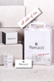 Resim Ferrucci Zincir Model Kordon Çelik Kasa Kadın Kol Saati, Bileklik Hediye Gümüş Renk Zmfer206 Çok Renkli 