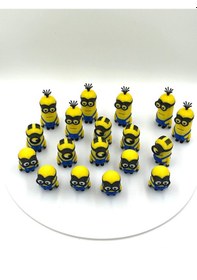 Resim 18 Li Minions 3d Baskı Figür Seti Çocuklar Ve Koleksiyoncular Için Minions 