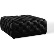 Resim DeccoStil Kapitoneli Kare Puf/bench/orta Sehpa 70*70 Cm Yükseklik 40 Cm 