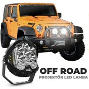 Resim Ahmet Otomotiv Off-road Projektör Shooter Led Lamba Beyaz 5 İnç Çakarlı 