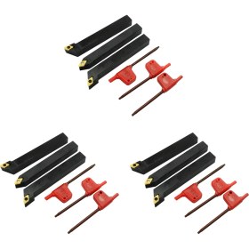 Resim 9pcs 1/2 Inç Cnc Torna Karbür Turning Araçları Dizinlenebilir Tutucu Seti SDNCN1212H07 + SDJCL1212H07 + 9pcs DCMT070204 Ekle (Yurt Dışından) 