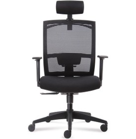 Resim Rapido Rapido Fileli, Başlıklı Ergonomik Yönetici Koltuğu D227 B 