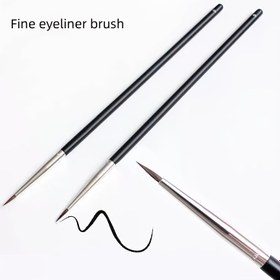Resim 2 Adet T22 Ultra İnce Eyeliner Fırçası - Kanatlı Liner, Göz Farı ve Krem & Sıvı Eyeliner için Sentetik Polyester Kıllar & Ergonomik Saplar ile Hassas Uçlu Makyaj Fırçaları - Başlangıçtan Profesyonellere Özel, Damla Şekilli Fırça, Süper İnce Kıllar 