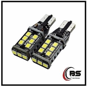 Resim Çok Güçlü T15 Geri Vites Park Led Ampülü 15 Ledli Canbus W16W 