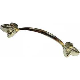 Resim Dekoratif Zamak Yaprak Kulp - 96mm, Sarı, 100 Adet Çok Renkli 