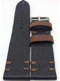Resim 22 Mm Siyah Floter Deri Saat Kordonu 