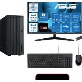 Resim Asus Expertcenter P500MV Intel® Core™ Ultra 7 240H 5.2ghz Aı 96GB Ddr5 4tb SSD 23.8"120Hz 4GB/RX550 WIN11HOME Mini Tower Masaüstü Bilgisayar D724016512B0D21H35+ZETTAUSBBELLEK 