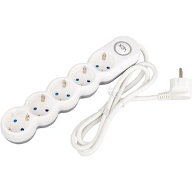 Resim harry 5'LI 1.5 METRE KABLOLU ASKILI AKIM KORUMA ÇOCUK VE YANGIN KORUMA ANAHTARLI 2500 WATT 