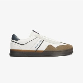 Resim Tommy Jeans The Greenwich Retro Erkek Beyaz Sneaker Düz Em0em01462 Krem 