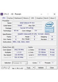 Resim intel Celeron M410 1.46 GHz Dizüstü PC İşlemci Laptop CPU SL8W2 