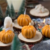 Resim 1 adet Şenlikli Halloween Kabak Silikon Kalıp - Mum ve Aromaterapi Yapımı için Mükemmel, Mum ve Kokulu Yağ ile Şenlikli Kabak Tasarımı, Şenlikli Masa Dekoru | Şenlikli Kabak Dekoru | Silikon Kalıp 