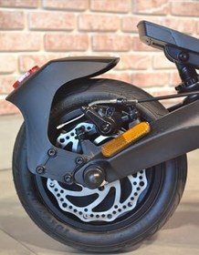 Resim T10 1600W Elektrikli Scooter, Çift Motor, LED Gösterge, Çift Amortisör, Siyah 