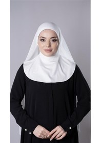 Resim Hürrem Bone Krem Pratik Hazır Geçmeli Şal Şifon Kumaş Hijab Bone 3009 40 