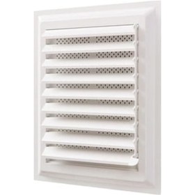 Resim Menfez Plastik Banyo Wc Havalandırma Menfezi Yüzeysel Hareketli Panjur 37 X 37 Cm 