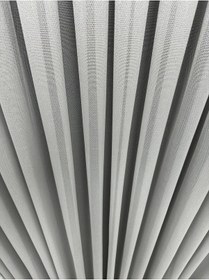 Resim Büyük Balık Sırtı Gri Tül Perde 1/2,5 Orta Sık Pile Büyük Gri 