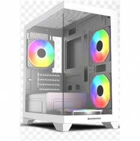 Resim Gamebooster Gb-m6001w 600w 4 12cm Raınbow Fanlı Usb 3.0 Seavıew Mıd-t M-atx Gamıng Beyaz Kasa 