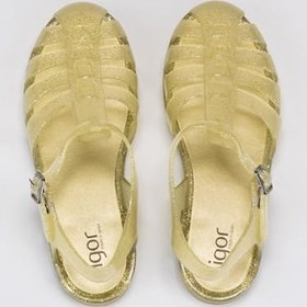 Resim Igor Biarritz Glitter Kadın Sandalet, Altın, 40 Numara 