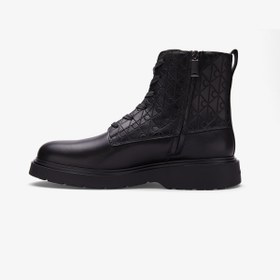Resim Calvin Klein Combat Essential Lace Up Zip Erkek Siyah Bot 