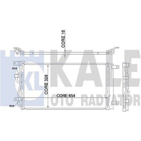 Resim KALE 345325 Klima Radyator (Chevrolet: CaptIVa 2.2 4×4 11- Opel: Antara 2.0Cdti 10- ) 634×328×16 42458588 4818691 (WM558211) 