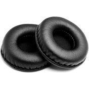 Resim Fosenze Akg/audio-technica Uyumlu 105mm Kulaklık Küllükleri - Pu Deri Ve Hafıza Köpüğü, Ses Kalitesini Artırır, Kolay Kurulum, Siyah 1 Çift 