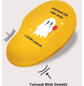 Resim Mouse Pad Baskılı Bilek Destekli Yaptı Derler Mousepad 