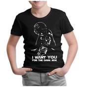 Resim Star Wars - Want You Siyah Çocuk Tshirt 