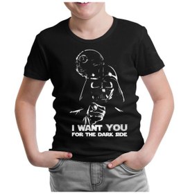 Resim Star Wars - Want You Siyah Çocuk Tshirt 
