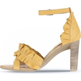 Resim Bueno Shoes Sarı Deri Kadın Topuklu Sandalet 01WN4114 01WN4114 