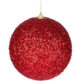 Resim Yılbaşı Ağacı Topu Parlak Kırmızı 15cm 