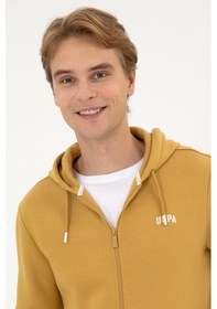 Resim U.S. Polo Assn. Erkek Regular Fit Hardal Şardonlu Örme Hırka 50313755-VR151 