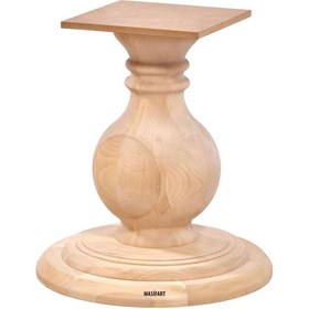 Resim Masifart Plum Gana Ayak Cilasız Ham Ahşap 