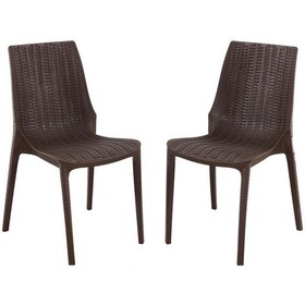 Resim Depootoptan Mandella Nirvana Sandalye (2 Adet) Kahverengi 