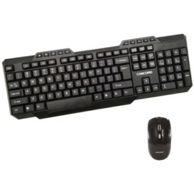 Resim Concord C-50 Kablosuz Klavye Mouse Seti Q Klavye Pratik Kullanım 