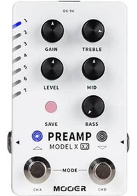 Resim Mooer M725 Model X2 Gitar Preamp Pedalı 