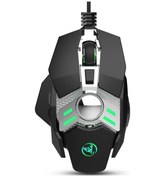 Resim Reedark Hxsj J200 Kablolu Oyuncu Mouse Yedi Tuşlu Makro Programlama Ayarları Dört Ayarlanabilir DPI Rgb Işık Siyah 