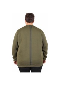 Resim Moc Grande Mocgrande Büyük Beden Bisiklet Yaka 3ip Sweat Possible 25719 Hakı Haki 