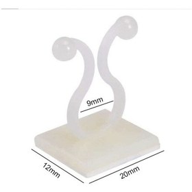 Resim Yapışkanlı Kablo Bağı Kroşe Yapışkan Klips Kablo Tutucu 100lü 