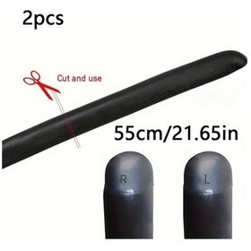 Resim Chuangyinshop Siyah 2 Parça Ağır Hizmet Araç Kapı Contası Gürültü Toz Ve Su Yalıtımı 